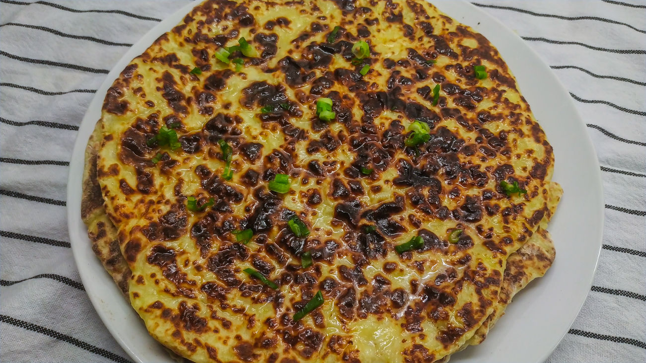 «Ленивые» хычины с картошкой и сыром