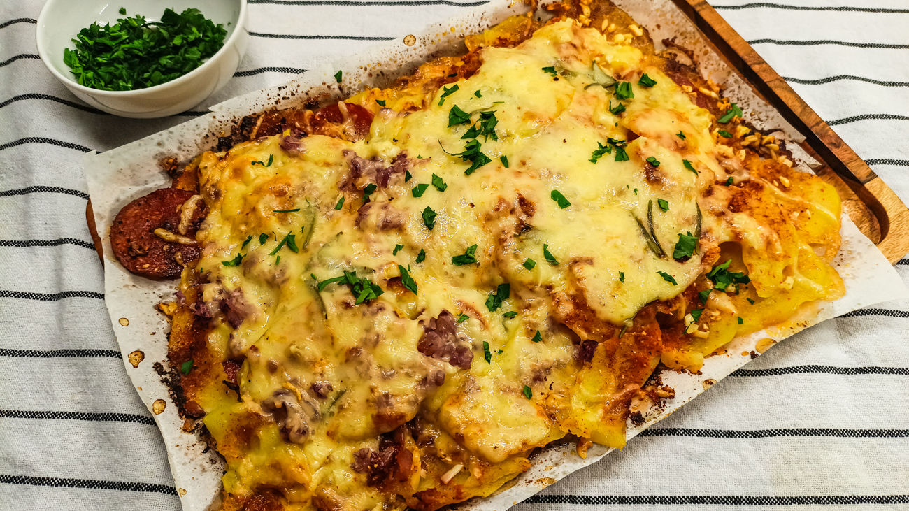 Открытый картофельный пирог а-ля Тартифлет