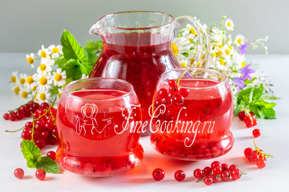 Компот из красной смородины